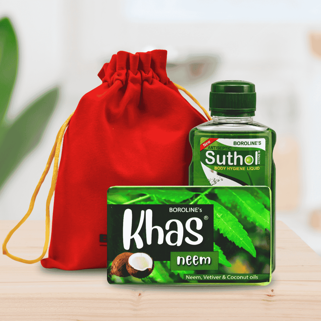 Neem Power Pouch (1 Khas Soap + 1 Suthol Neem 100ml)