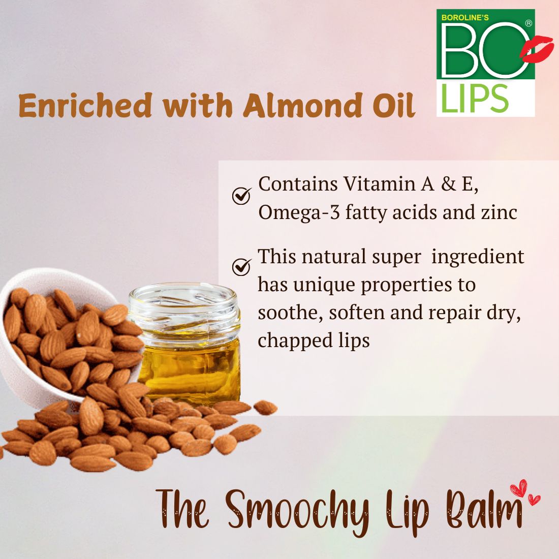 Bo Lips Strawberry Flavoured Lip Balm