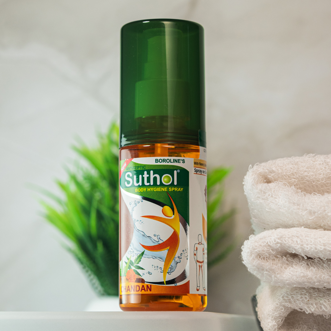 Boroline's Suthol Chandan Antiseptic Body Hygiene Spray